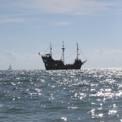 Kalózhajó, Pirate Ship, a Mexikoi-öbölben